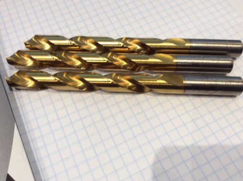 3 pc Norseman 1/2" Drill Jobber Heavy Duty TiN EDP 97610 New (696) - Picture 2 of 4