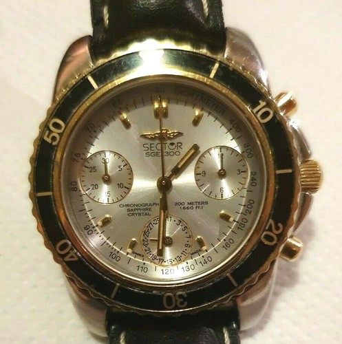 OROLOGIO SECTOR NO LIMITS SGE 300 CRONO SWISS MADE WR 200 MT - ORIGINALE |  eBay