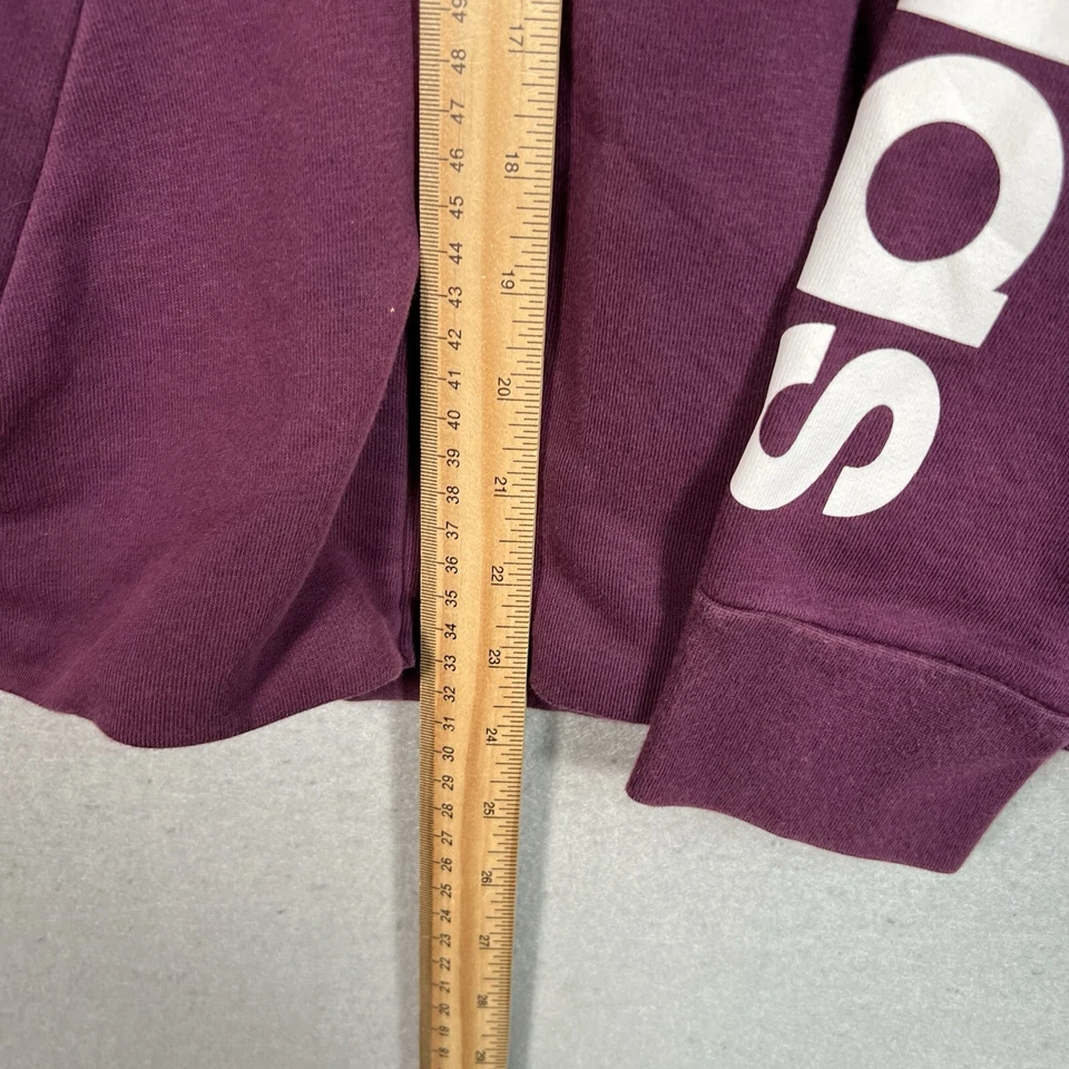 Adidas Spellout Suéter Juvenil Púrpura Sudadera con Capucha Cremallera Completa Niños Foto 3 de 4