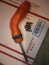 Snap-On SSDMRE4 3" Shaft Pistol-Grip Ratcheting Screwdriver + Bits Orange Handle