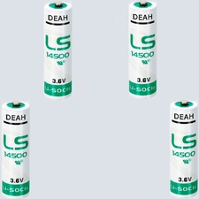 4  LS14500 3.6V Lithium Battery LS-14500  LS 14500