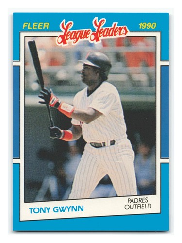 Tony Gwynn #17 1990 Fleer League Leaders card