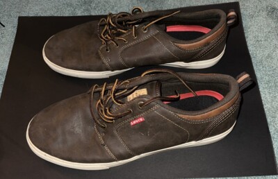 Levis Comfort Men s Sneakers Size 13 Brown Tan Faux Leather
