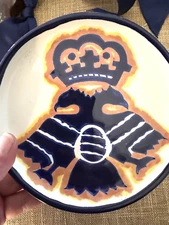 Jan Barboglio DOBLE AGUILITA PLATITO PLATE 🌹Hand Painted DOUBLE EAGLE 6”TALA