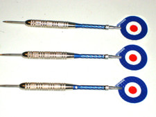 Steel Tip Darts, New 20 Gram Plated, with Aluminum Spinning Shafts, 2295