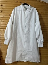UNIWEAR BY UNIFIRST Uniform Scrub Mens Size 48 Reg Long White Lab Coat VGC