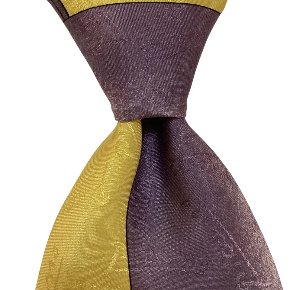 Gravata masculina PICASSO 100% seda designer ITÁLIA A POLTRONA VERMELHA multicolorida nova com etiquetas - Imagem 2 de 3