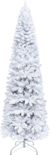 Slim Christmas Tree Pencil Pine Artificial Bushy XMAS Decoration 4FT 6FT 7FT 8FT - Picture 4 of 4