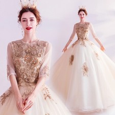 Noble Evening Formal Party Ball Gown Prom Bridesmaid Host Wedding Dress TSJY1006