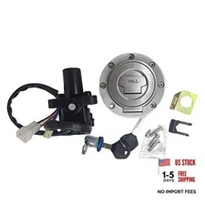 Ignition Switch Gas Fuel Tank Cap Seat Lock Keys Compatible For Yamaha YZF R1