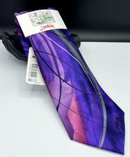 J. GARCIA Men's Silk Tie  Courtyard Performance  Purple  NEW MSRP: 40.00