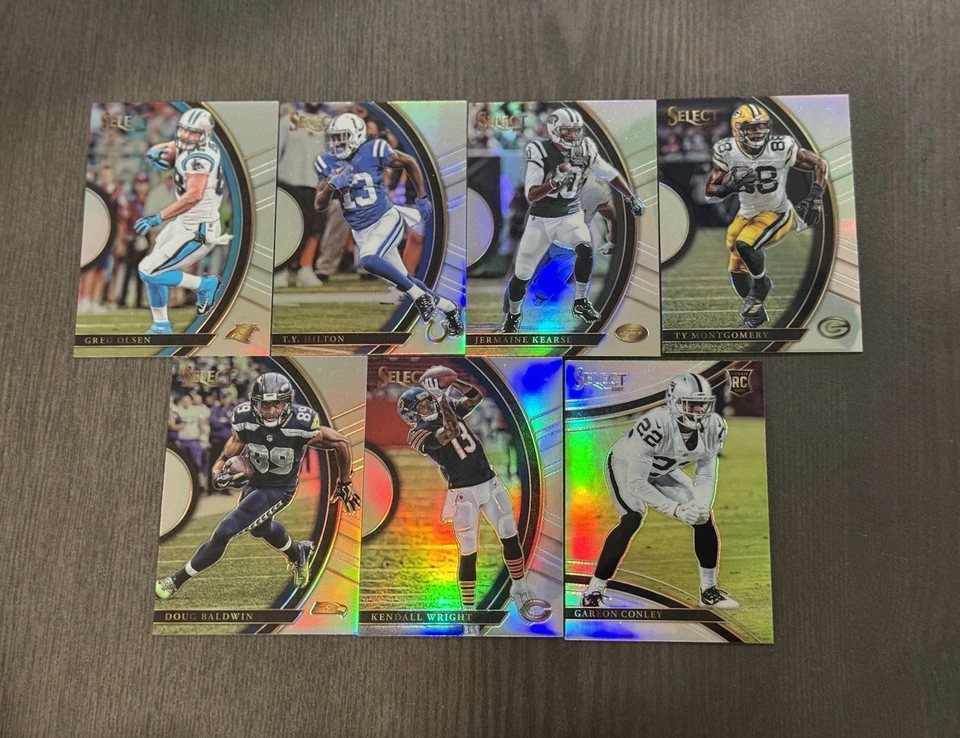 2017 Panini Select Silver Prizm Football Card Lot - 7 Total Parallels - Image 3 of 3