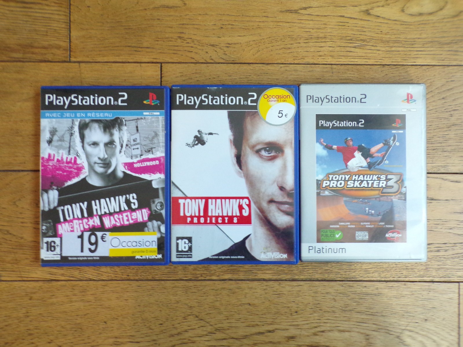 JEU PS2-TONY HAWK'S-AMERICAN WASTELAND-PROJECT 8-PROSKATER 3-playstation 2