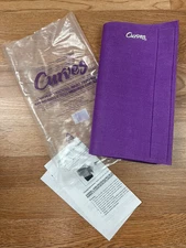 Curves Tracking Waist Trimmer Belt, Purple/Black with Inch Marks NEW