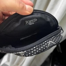 PORTER Tokyo Paisley Pattern Pouch - Black, Limited Edition