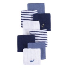 Hudson Baby Unisex Super Soft Cotton Washcloths, One Size, Anchor