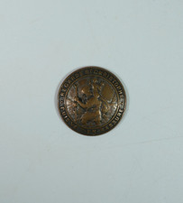 Vintage Saint Christopher Curved Medal 'Regarde St. Christophe'