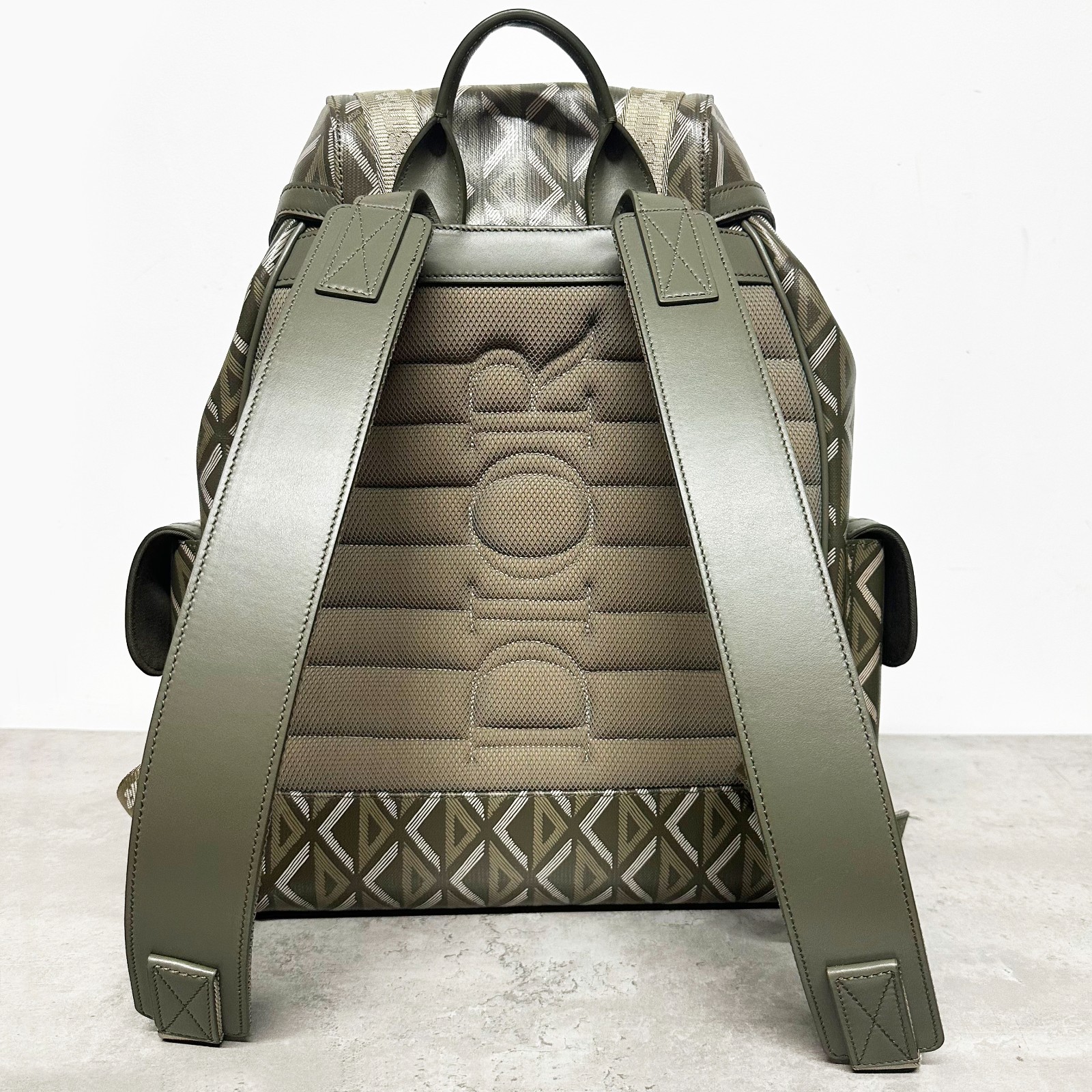 100percent AUTHENTIC CD CHRISTIAN DIOR CD DIAMOND BACKPACK HIT THE ROAD GREEN KHAKI image 2