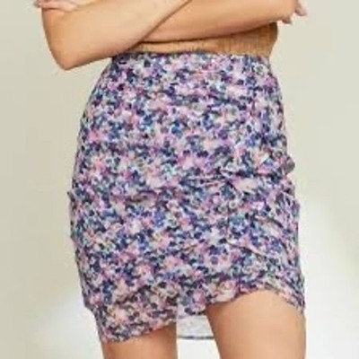 Veronica Beard Spencer Silk Floral Ruffle Mini Skirt Size 6