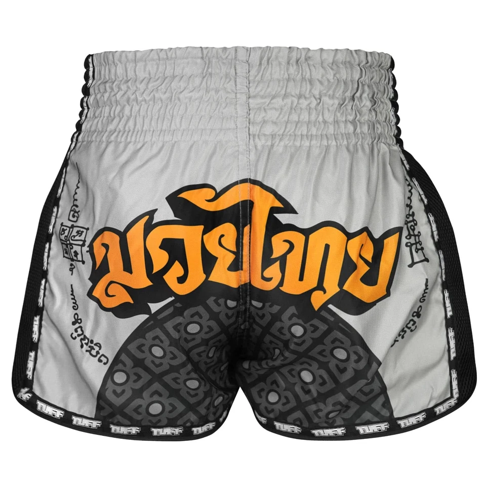 Pantalones Cortos de Boxeo Tuff Sport Retro Muay Thai Clásicos Corte Ajustado MMA Kickboxing Foto 3 de 4