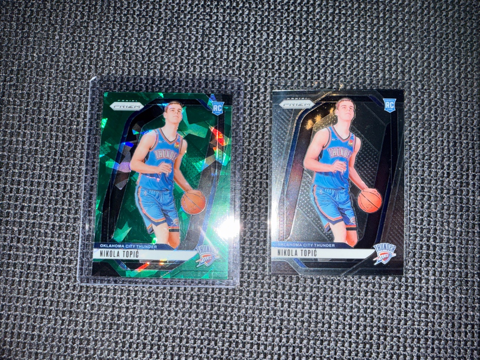 2024-25 Panini Prizm #230 Nikola Topic Rookie Green Ice W/ FREE Base!