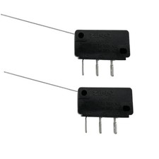 2 Piezas - ZIPPY Palanca de Alambre Bisagra Selector de Monedas Arcade Negro 3 Pines Microinterruptor