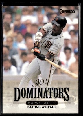 1993 Donruss 90's Dominators Barry Bonds San Francisco Giants #7