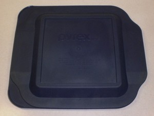 Pyrex 222-PC Blue Replacement Square Lid Cover 8"×8"