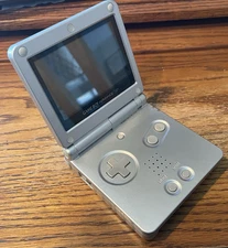 Game Boy Advance SP Hand Held Console - Silver Color - No Charging Cord