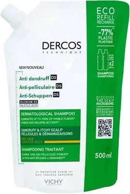 Anti-Schuppen Shampoo 500ml - Trockene Schuppen & juckende Kopfhaut - Advanced Formula