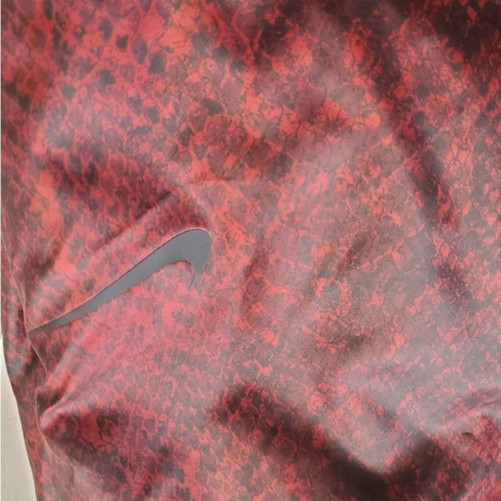 Nike red and black python print woven jogger pant… - image 8