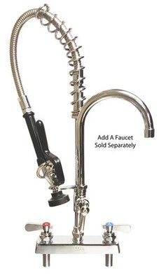 BK Resources BKF-8DM-MINI Mini 8'' O.C Deck Mount Pre-Rinse Assembly