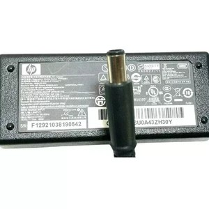 Original HP LAPTOP Ladegerät 18,5V 3,5A 65W CENTER Pin TIP mit 3 Pin UK Kabel