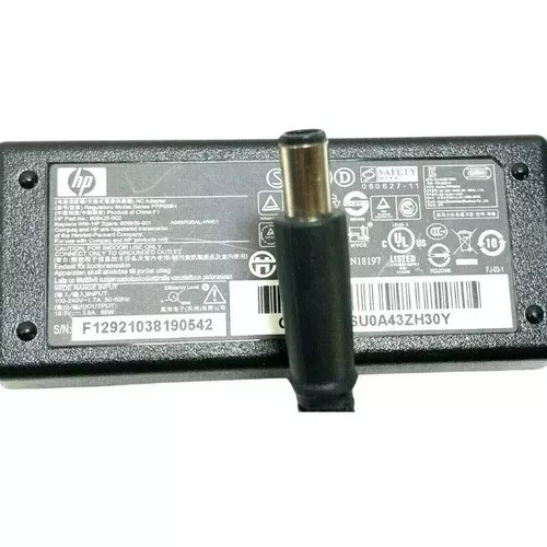 Original HP LAPTOP Ladegerät 18,5V 3,5A 65W CENTER Pin TIP mit 3 Pin UK Kabel