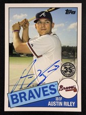 2020 Topps #85A-ARI Austin Riley 1985 Topps 35th Anniversary Autograph Auto