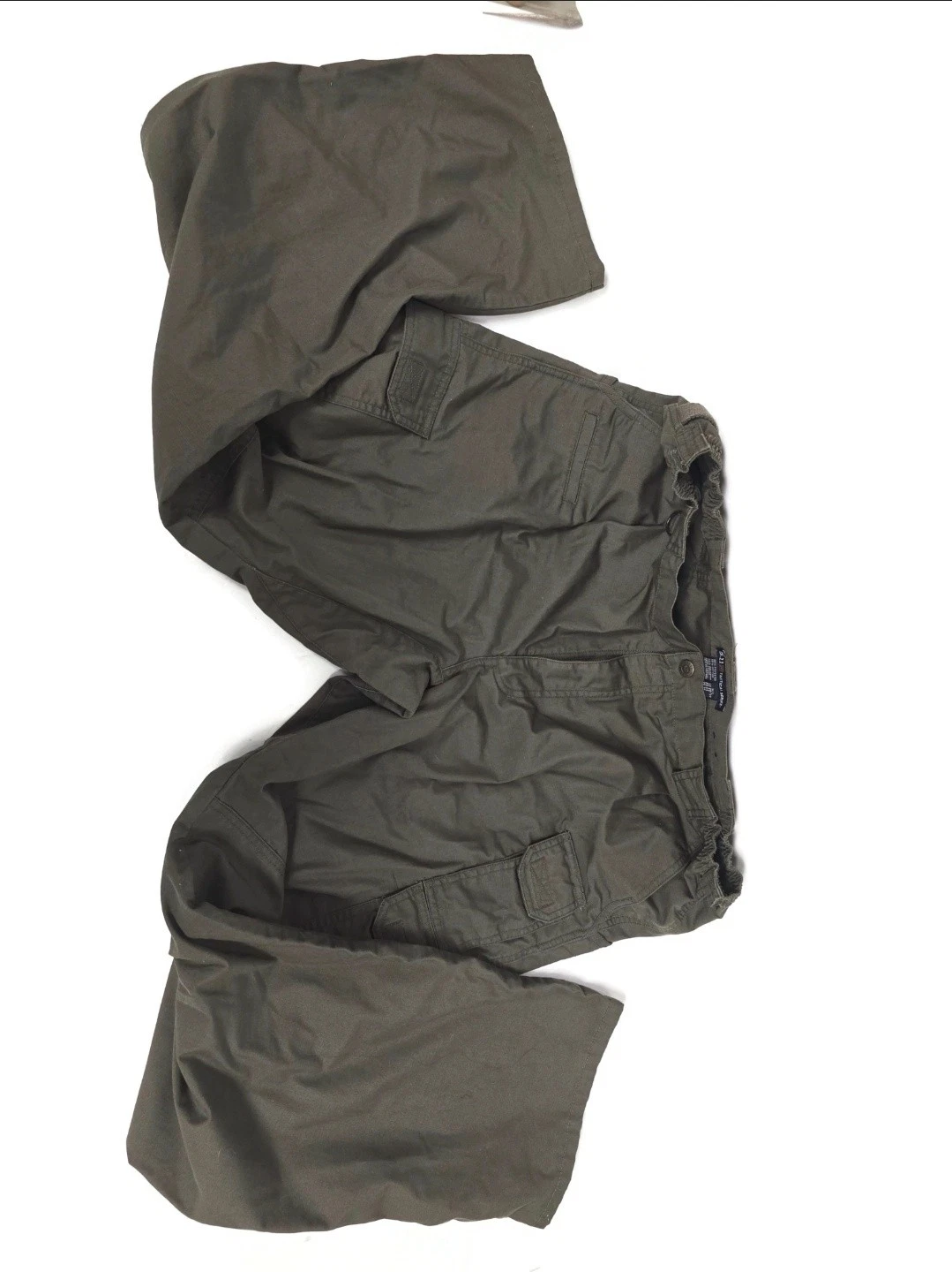 REI Co-op Cargo Pants Mens XL Green Outdoor Hiking Utility Pockets Elastic Waist