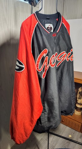 Georgia Bulldogs Pullover 58 Sports Jacket Men's Xtra Large Lined Hip Side Zip - Picture 5 of 12