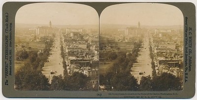 WASHINGTON DC SV - Pennsylvania Avenue from Capitol - HC White c1901