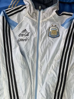 Argentina Adidas AFA  Anthem  Jacket LARGE with Back Sponsors