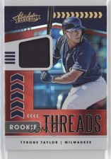 2020 Panini Absolute Rookie Threads Spectrum Red 3/99 Tyrone Taylor #RT-TT 04tw