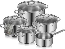 WMF Provence Plus 5-piece induction cookware set, Cromargan stainless steel...