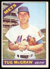 1966 Topps #124 Tug McGraw New York Mets