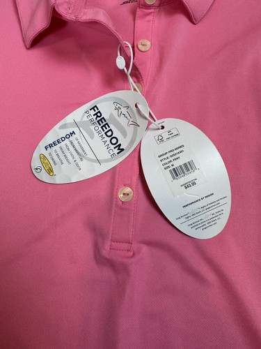 NWT Greg Norman Freedom Performance Sleeveless Polo Shirt Women’s Size M Pink - Picture 7 of 13