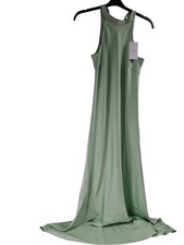 VILA Long Maxi Dress Women's Size 12 Green Sleeveless