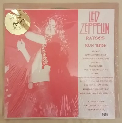 Led Zeppelin - Ratsos Bus Ride - Rare TMOQ Bootleg Vinyl Limited Edition 95/100