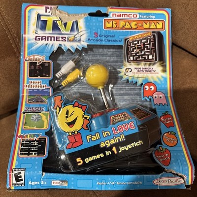 Namco Ms. Pac-Man Plug & Play 5 Games In 1  Joystick TV Games BOX Sealed