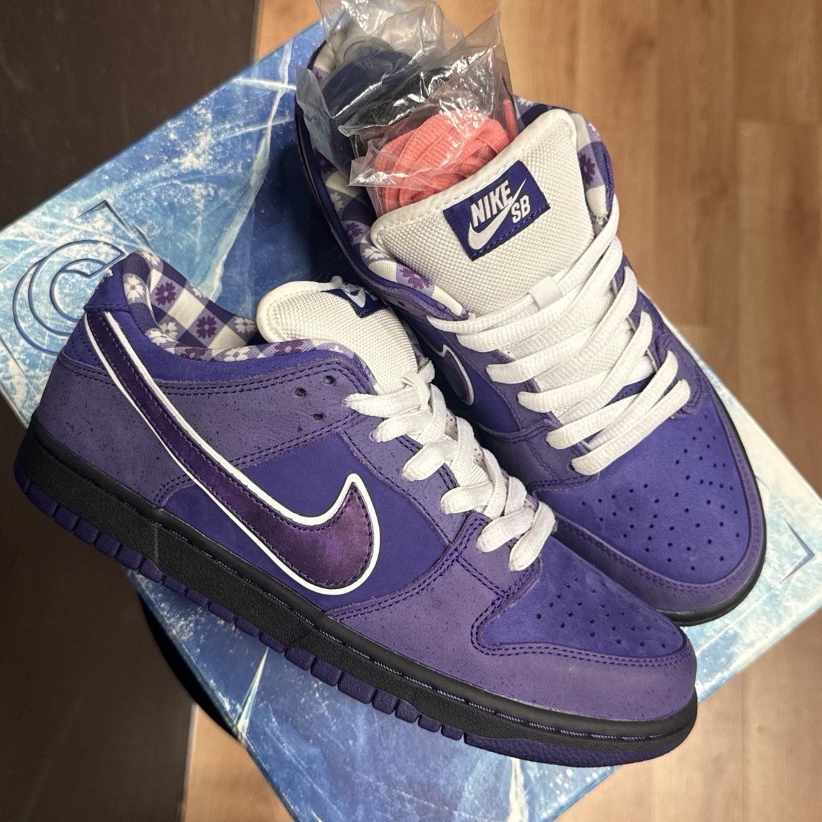 SB Dunk Low Concepts Purple Lobster SPECIAL BOX Size 8.5 VNDS 