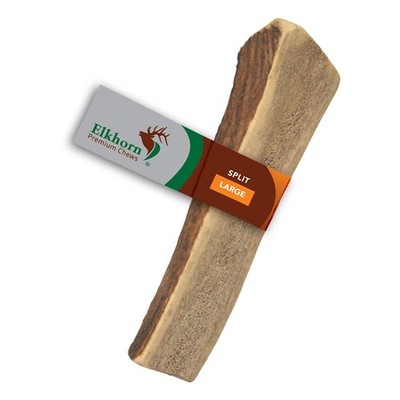 Elkhorn Chews - Large Split Single Pack (for 30-50 lb Dogs) Grade Elk Antler Dog