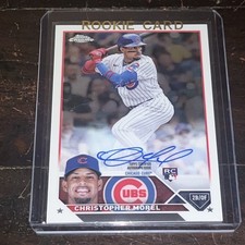 Christopher Morel 2023 Topps Chrome Rookie Autographs Base RC Auto Cubs
