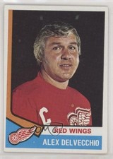 1974-75 Topps Alex Delvecchio #222 HOF t4m